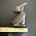 Rustic cast iron pelican bird door knocker, coastal accent home decor Nautical