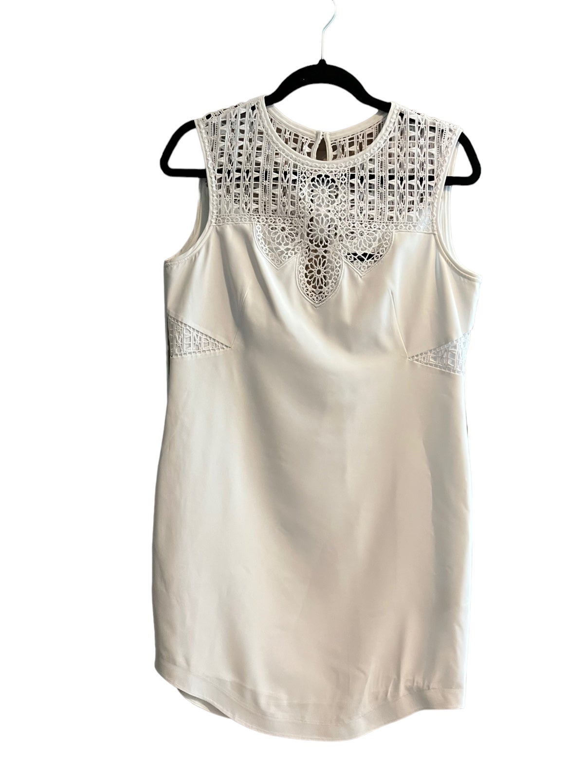 Karen Millen Graphic Tribal Cutwork White Dress US size 8