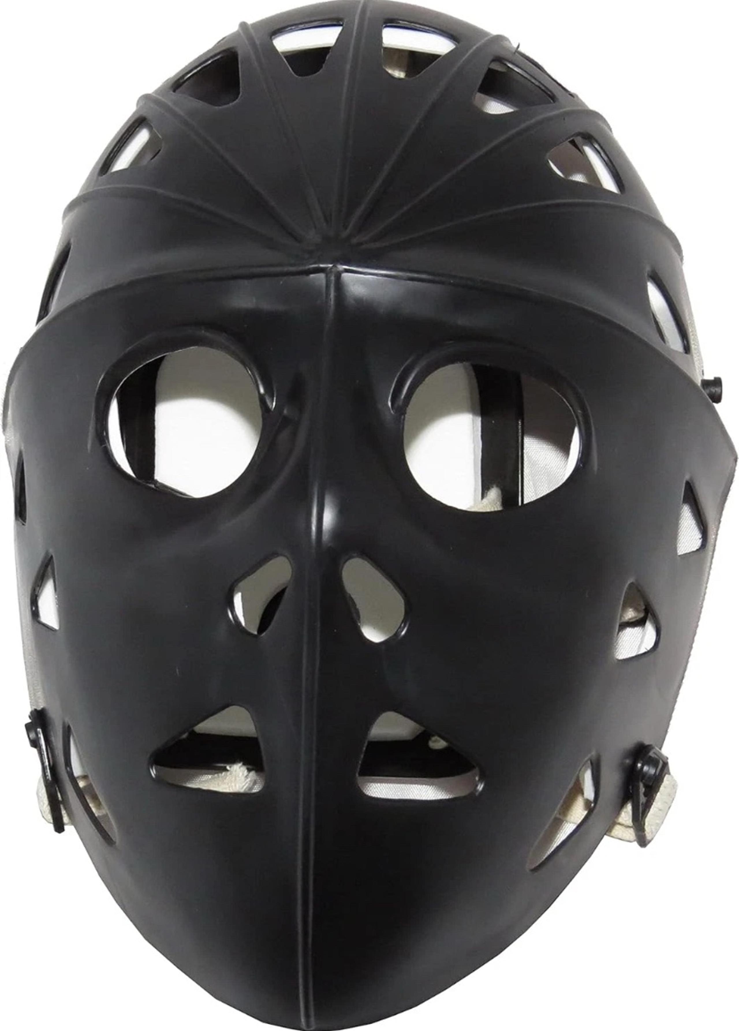 Pro Goalie Mask, Youth Hockey High-Impact Ventilation Holes & Adjustable Elastic