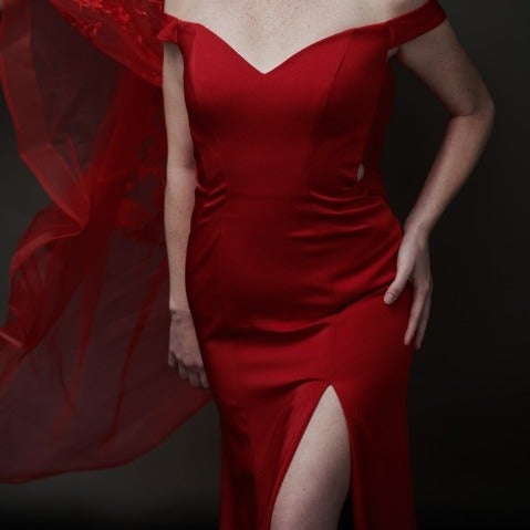 Stunning Red Gown- Prom Ready