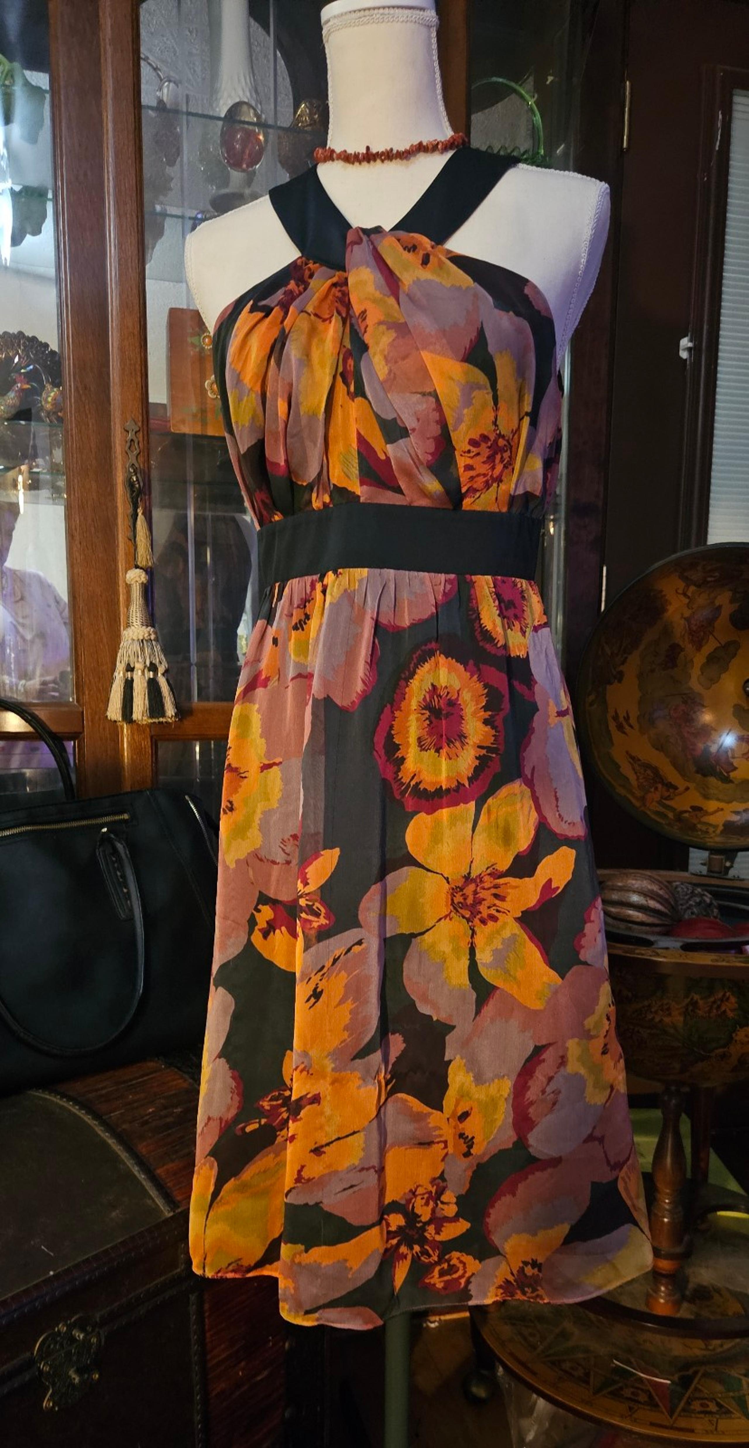 The Limited Floral Halter Dress Midi Size 6