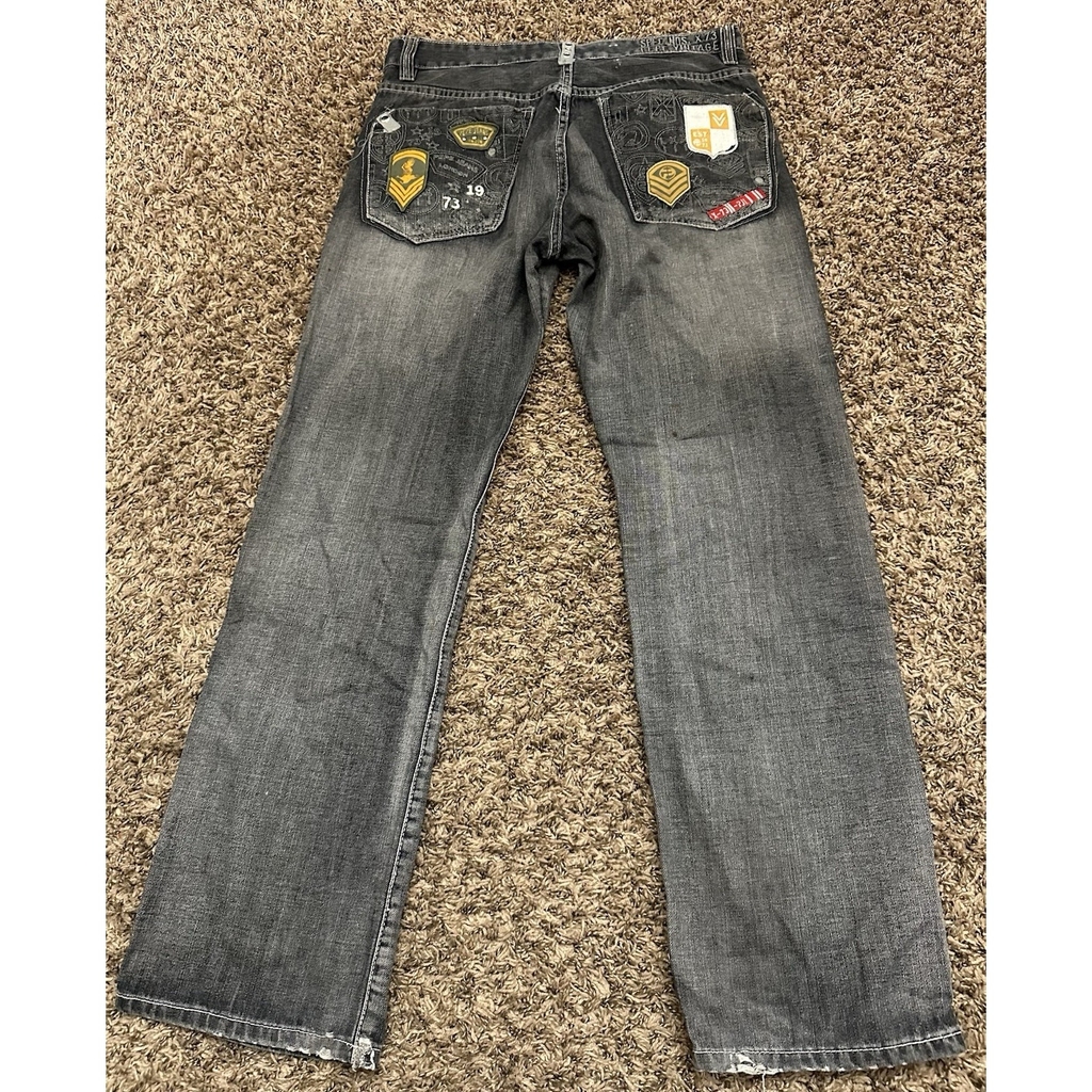 Vintage Y2K Pepe JEANS Men's Military Inspired Jeans Hip Hop Baggy Size 34x30