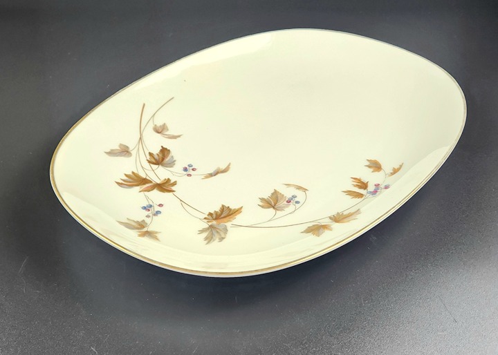 Vintage - 13 Oval Serving Platter Woodland by Noritake