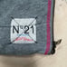 164 N21 girls soft cotton terry side zip sweatshirt