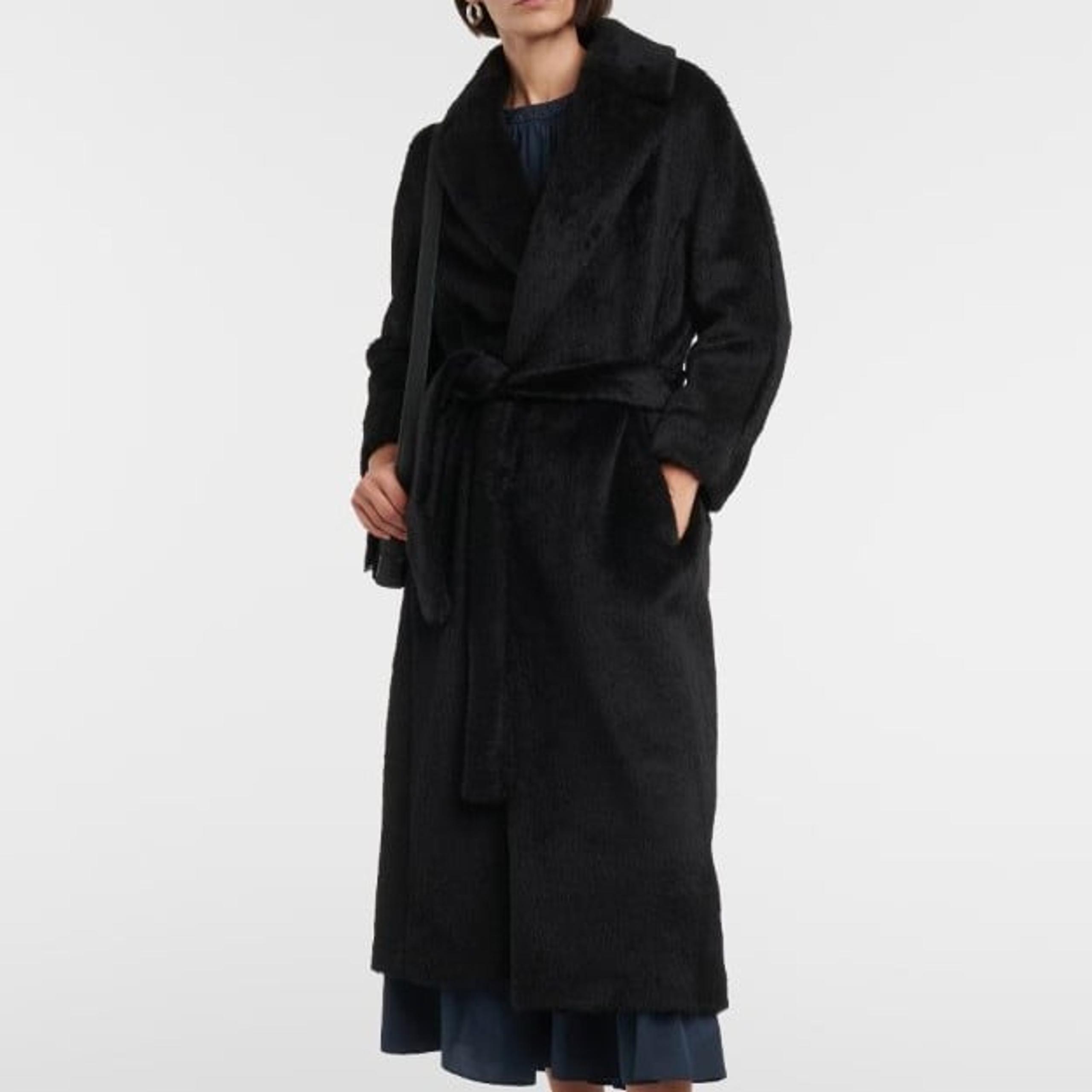 Clothes - Jacket - Black S Max Mara Alpaca and Wool Coat