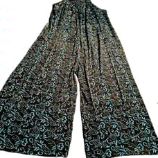 KARMA Hwy Silky Relaxed Palazzo Jumper Teal/ Black-NWT OS