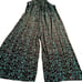 KARMA Hwy Silky Relaxed Palazzo Jumper Teal/ Black-NWT OS