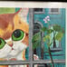 GIG Pitty Kitty Big Eye Orange Cat Framed Wall Art Painting 14x11