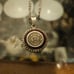 NecklaceVintage Sterling Silver Mayan Aztec Calendar Inlay With 925 Necklace