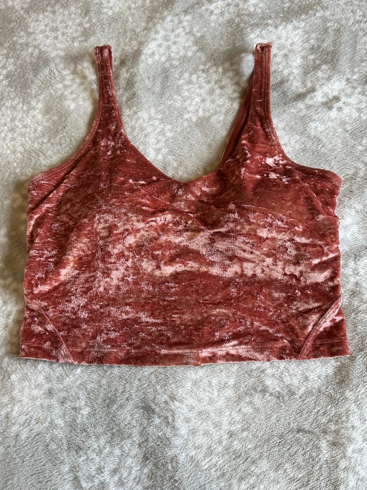 LULULEMON red soft align tank size 8
