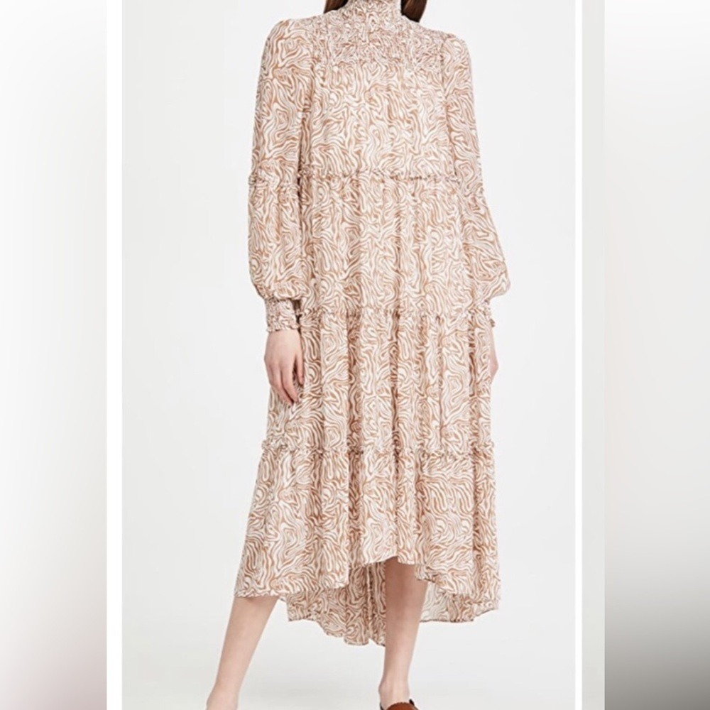 Cinq à Sept - high low Rika chiffon dress - sz 4 excellent condition