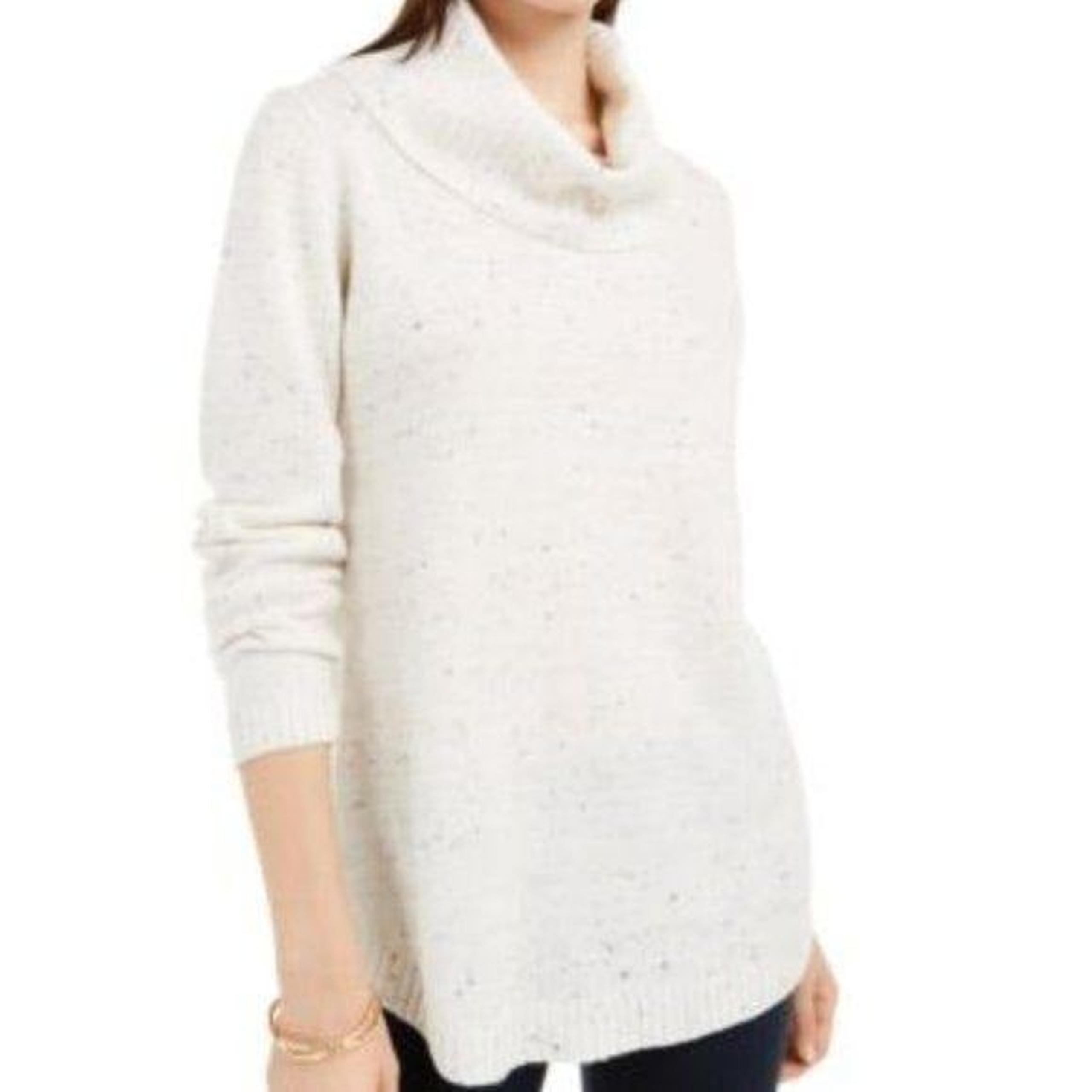 Ladies Pullover Cowl-Neck Sweater