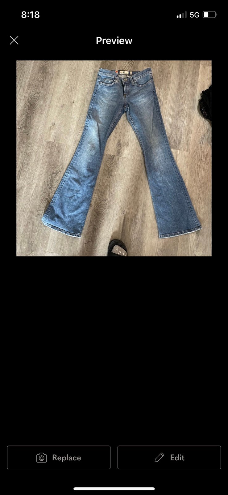 Vintage y2k juicy couture crossed pockets wide flared jeans