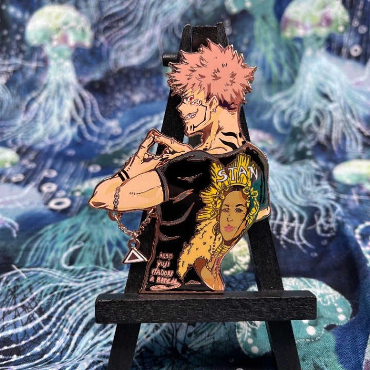 Sukuna Enamel Pin Rose Gold RG Jujutsu Kaisen JJK