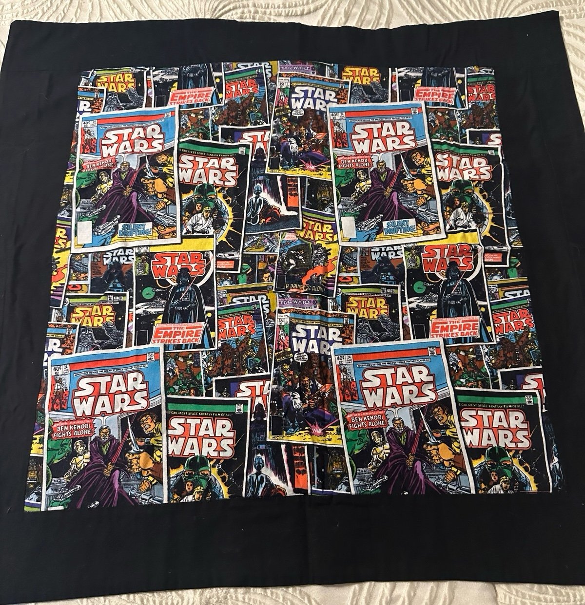 Vintage Star Wars Comics Decorative Pillow Case