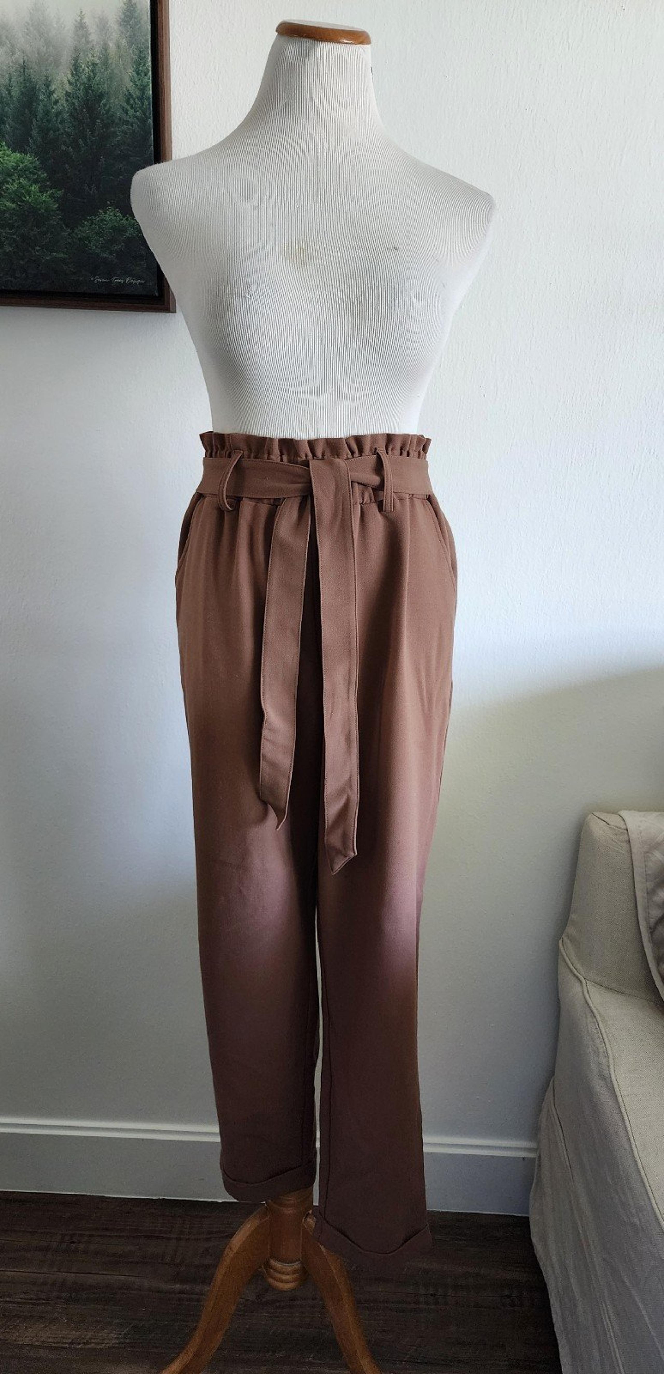 Women's SO Goods for Life Brown Work Dress Slacks Pants Size L