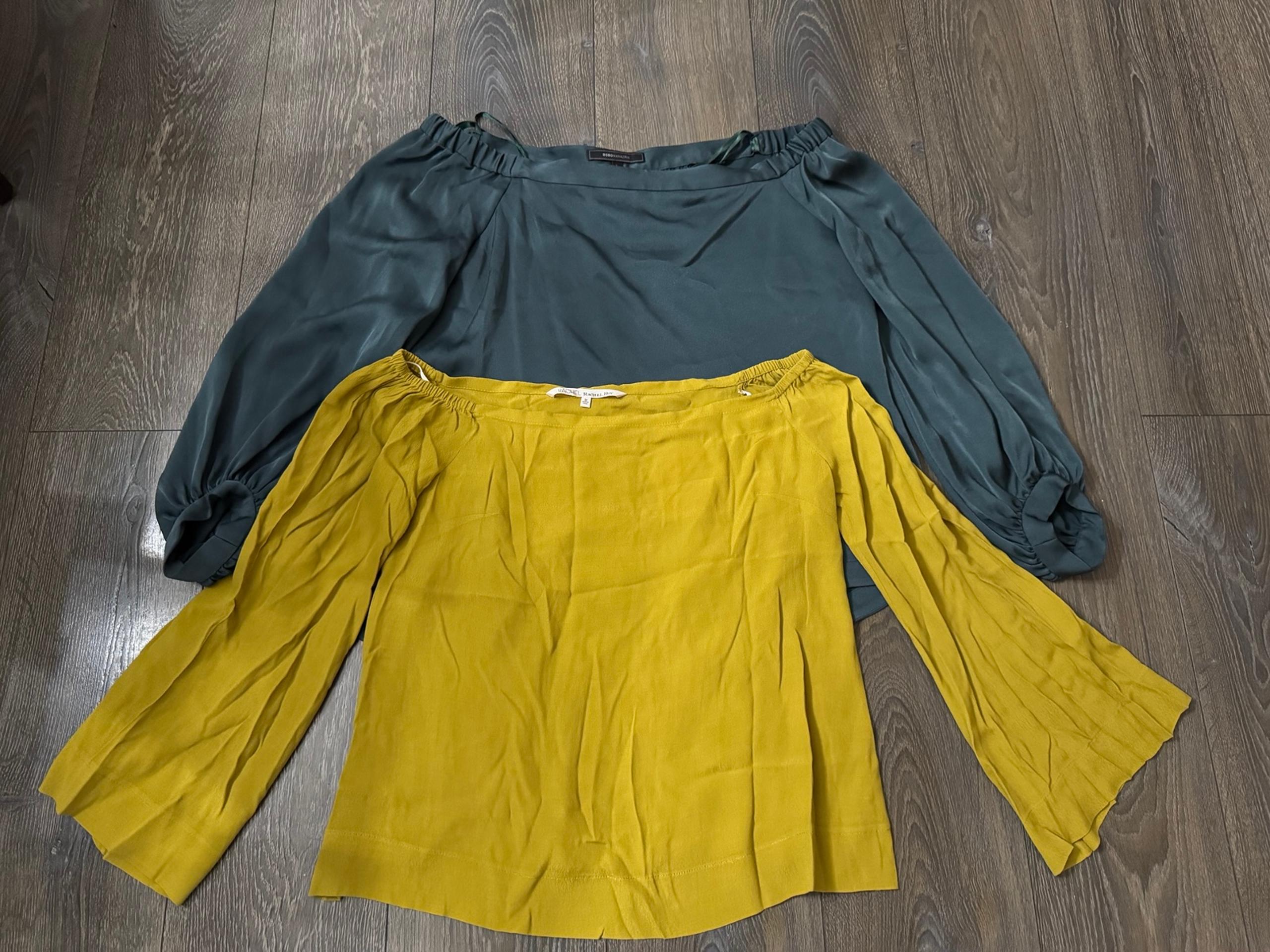 BCBGMAXAZRIA and Rachel Roy off shoulder shirts size M