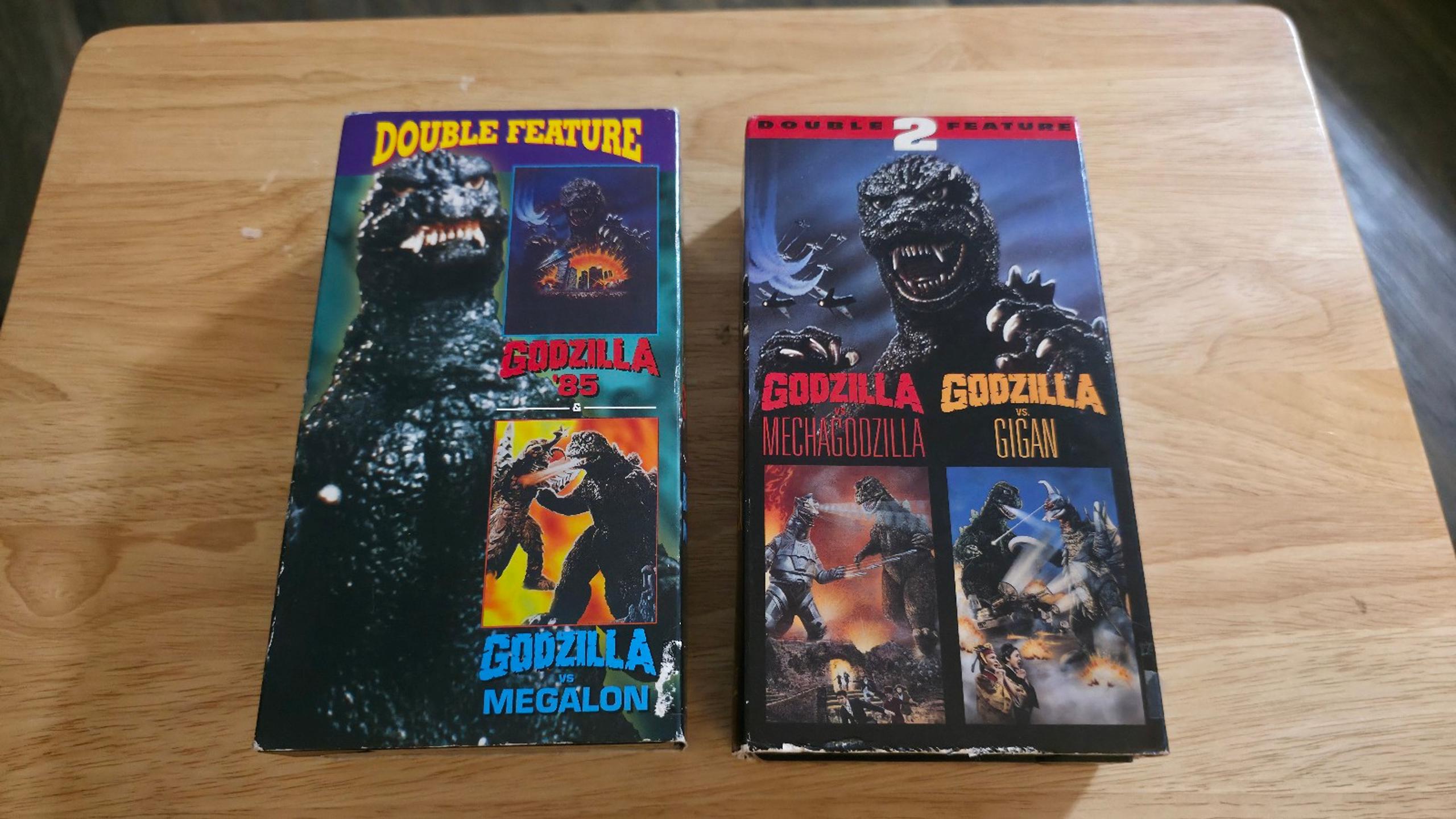 Godzilla 85/Vs. Megalon/vs Mechagodzilla/vs Gigan (VHS, 1998, 4-Tape Set) Tested