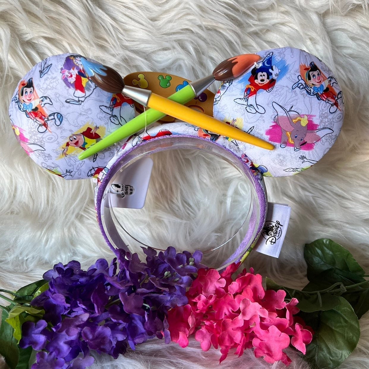 Disney Parks Minnie Mouse Ink and Paint Ear Headband