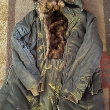 Olive green rain/winter jacket