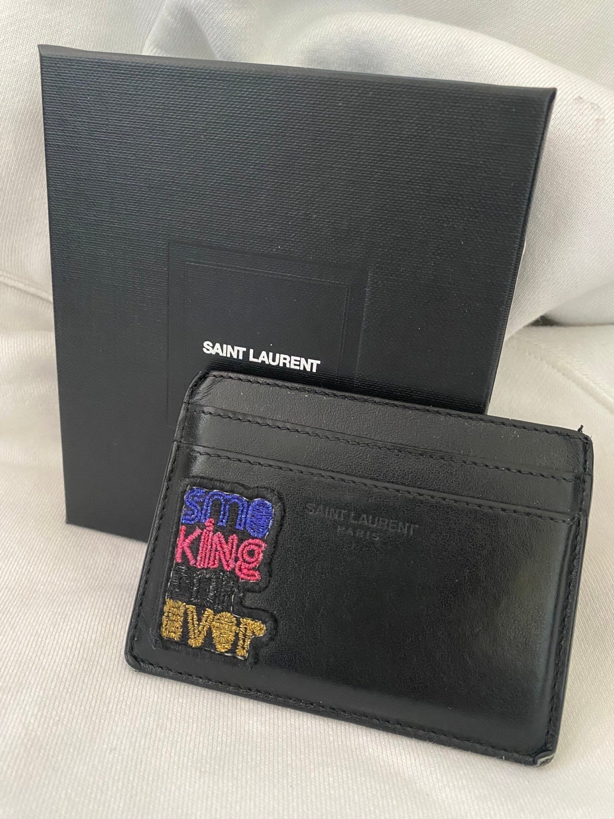 YSL Saint Laurent cardholder Smoking forever