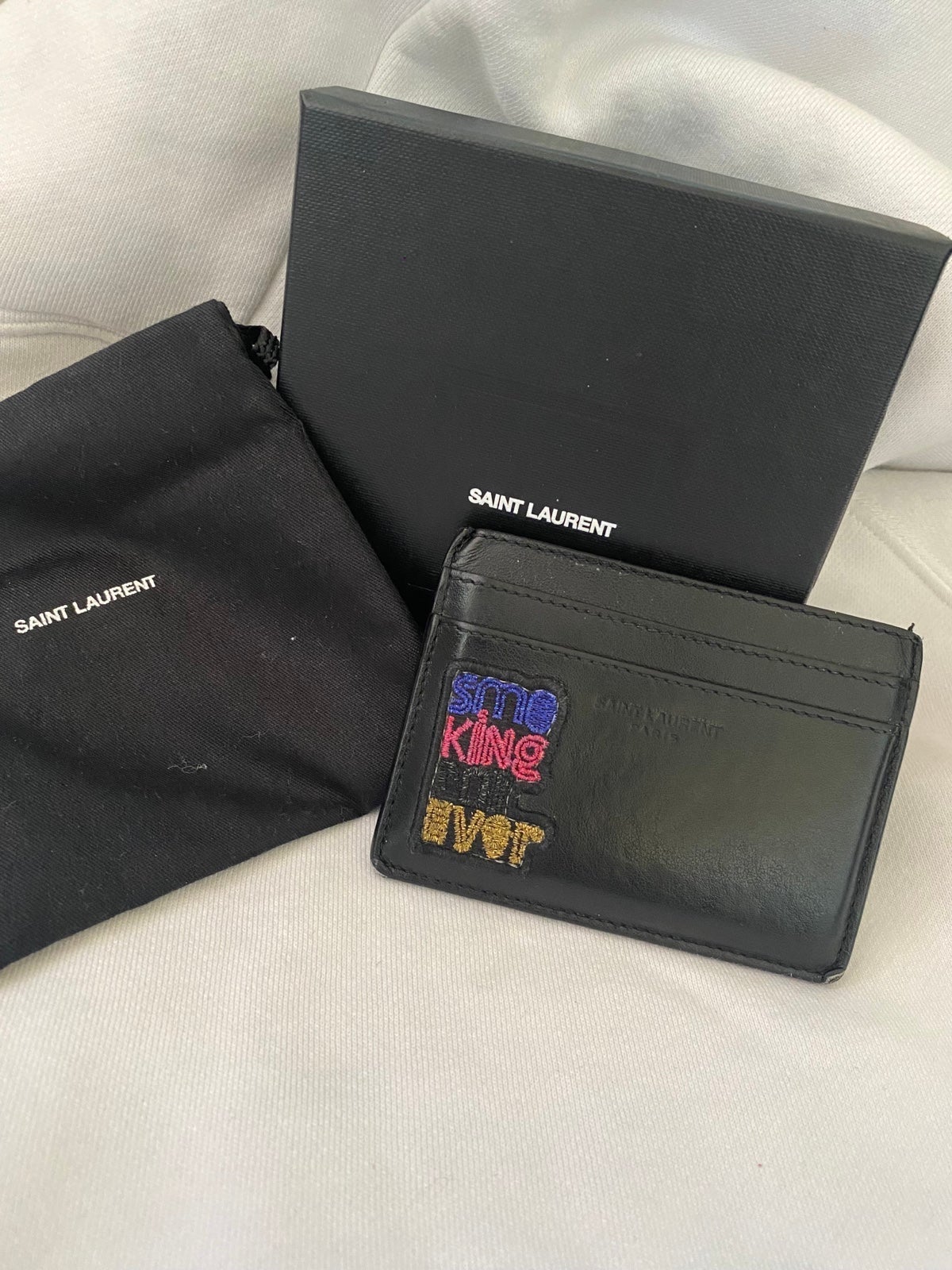 YSL Saint Laurent cardholder Smoking forever