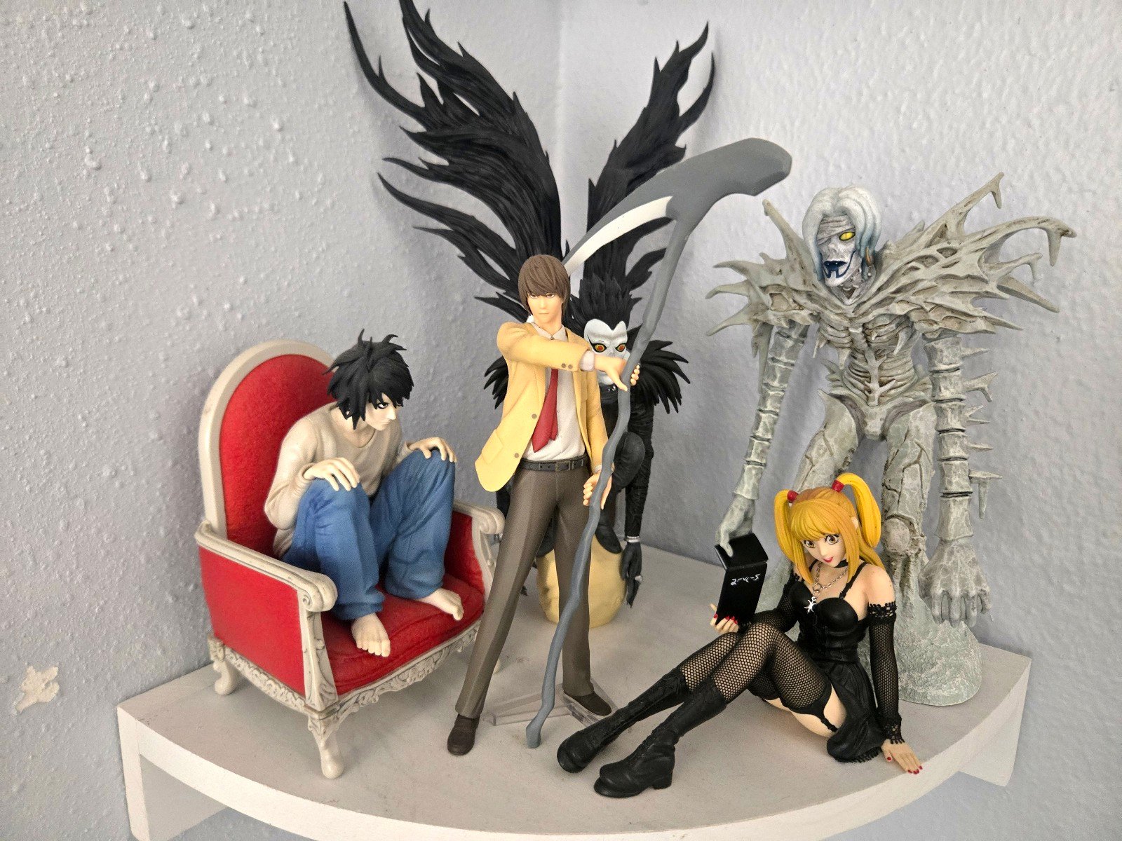 Death Note Figure Lot Rem Ryuk Light Misa L ALL INCLUDED