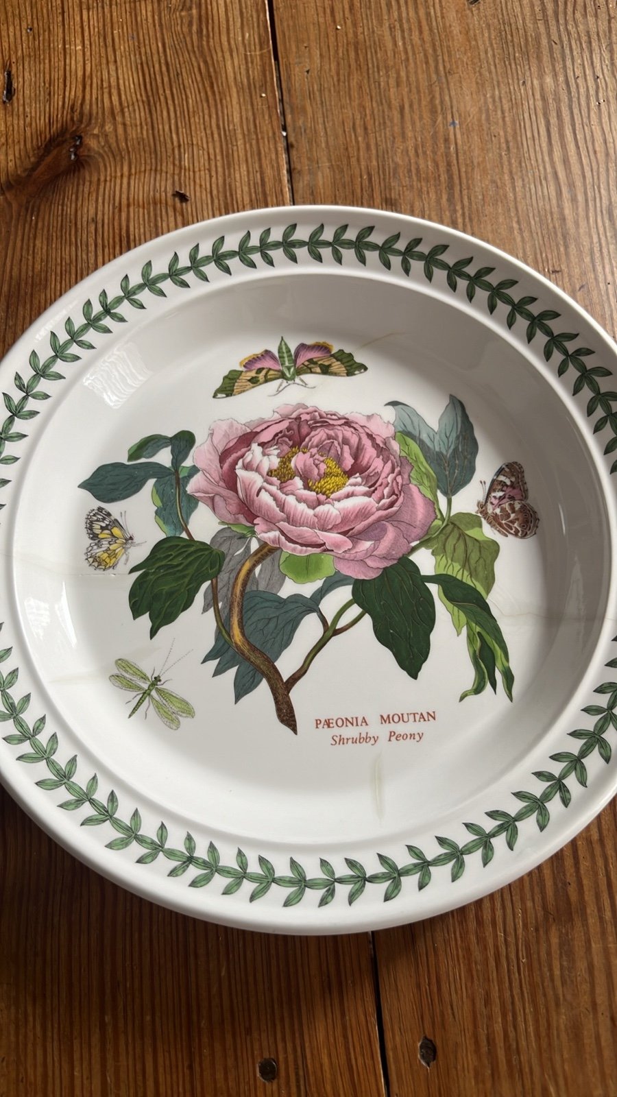 Portmeirion Botanic Garden Collection Shrubby Peony Ceramic Plate