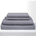 Bamboo Sheets 4 Pieces Set Deep Pocket Breathable Sheet Gray