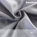 Bamboo Sheets 4 Pieces Set Deep Pocket Breathable Sheet Gray