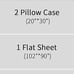 Bamboo Sheets 4 Pieces Set Deep Pocket Breathable Sheet Gray