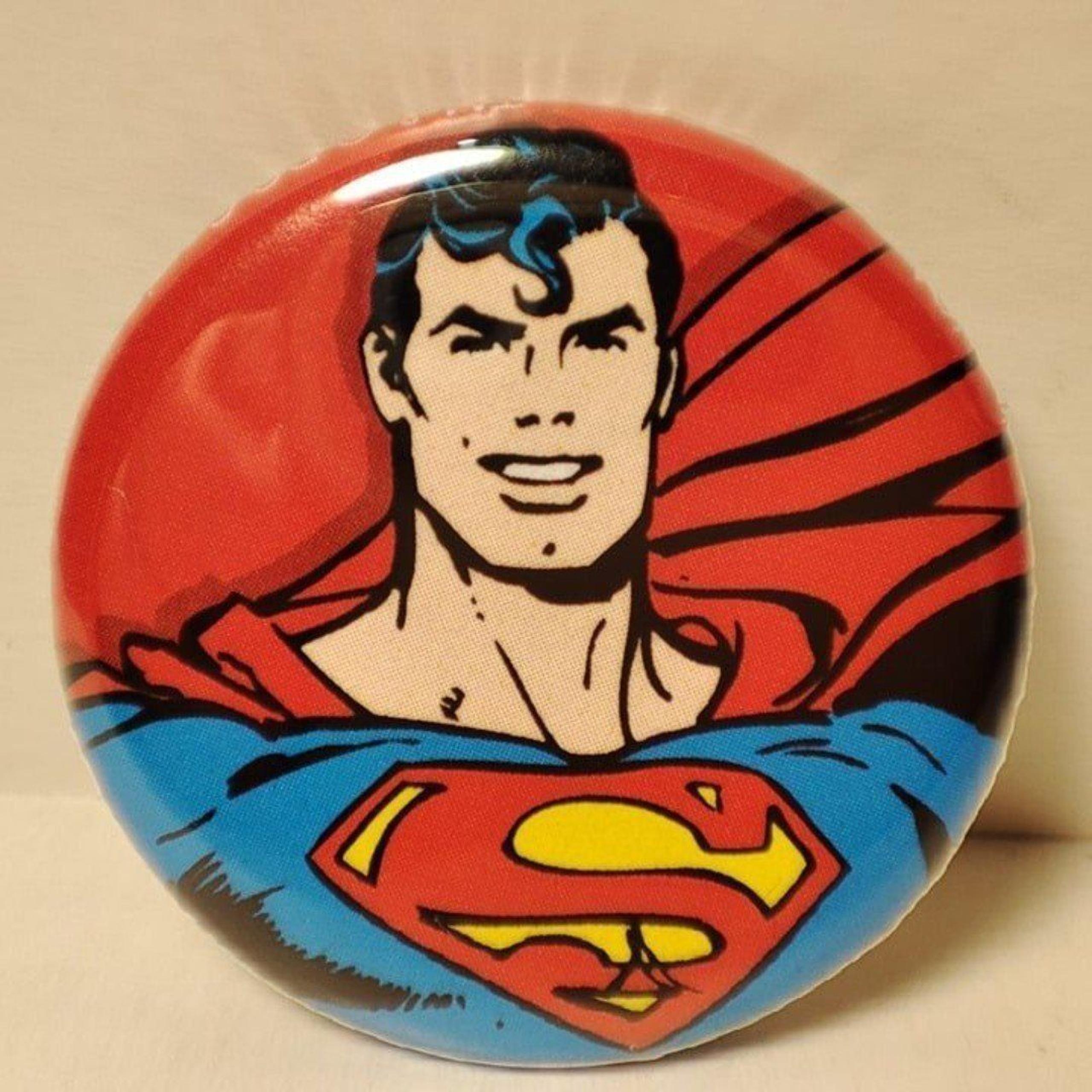Superman Pin Button Official DC Comics Collectible Badge