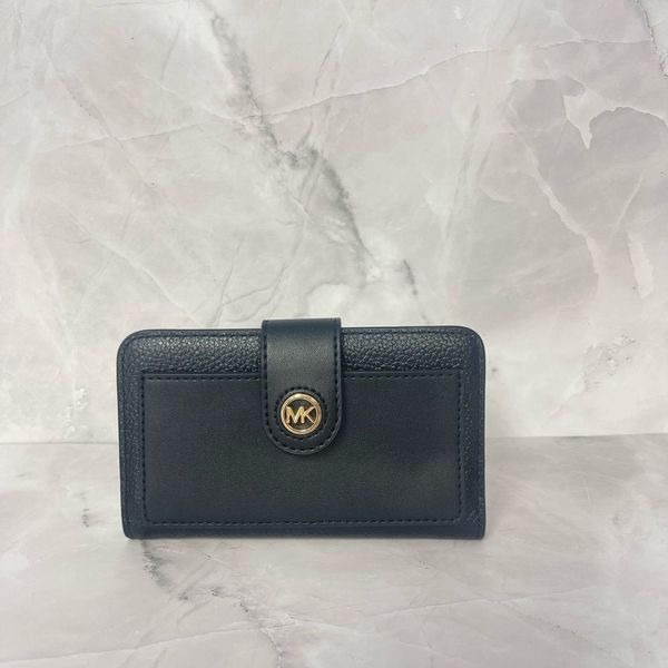 Michael Kors Bifold Card Case Wallet Black