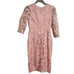 JJs House Lace Midi Formal Mother Of The Bride Dress Pink Size 6