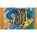 Pacific Blue Tile Trivet Tropical Fish Hand Painted USA Framed in Wood 7