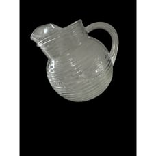Vintage 1938-43 discontinued Anchor Hocking clear Manhattan 5 cup Ball pitcher