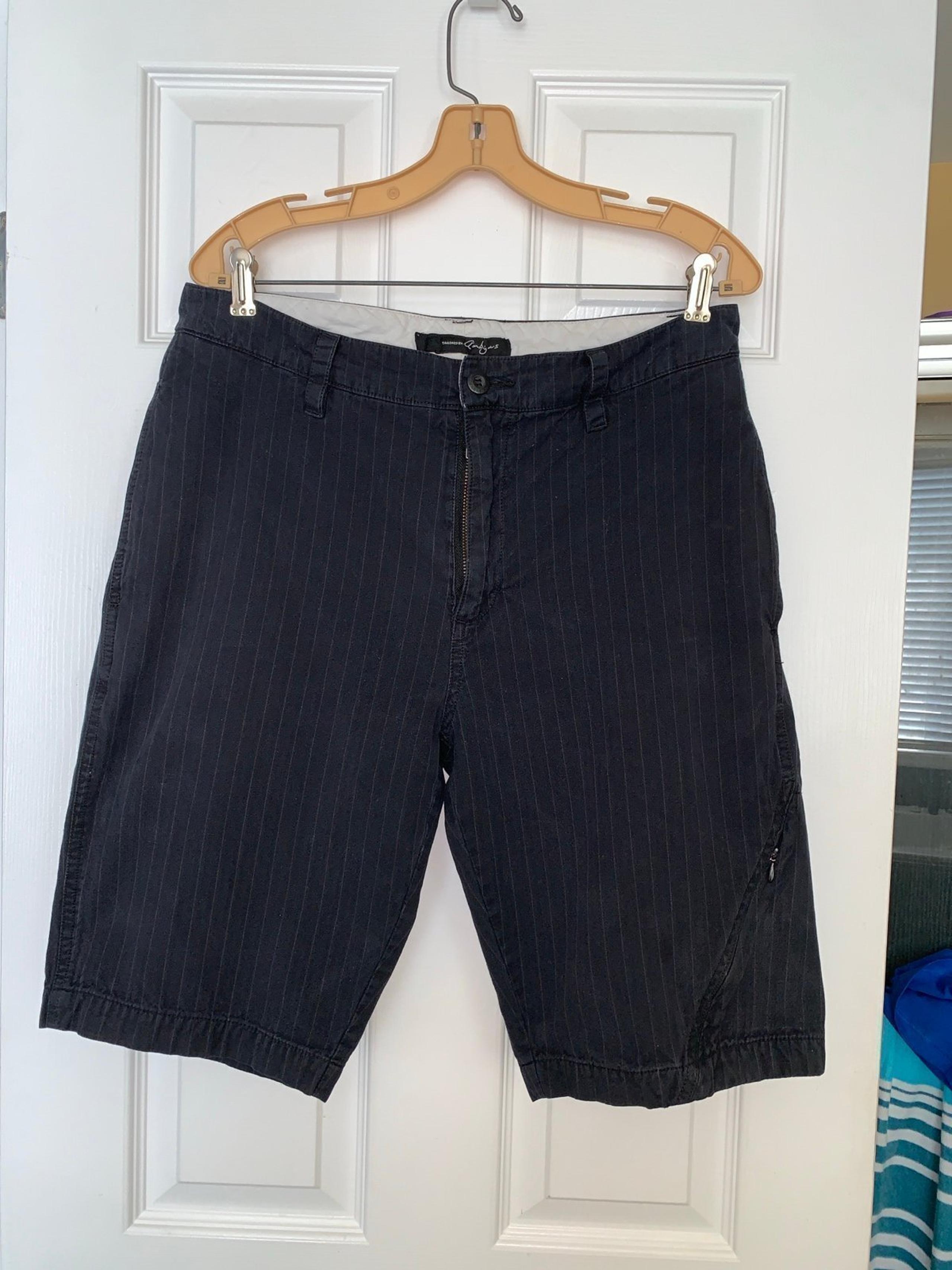 Men 34 skater street type pinstripe pocket shorts