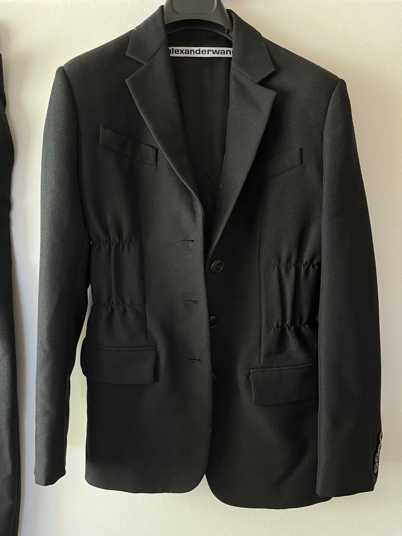 Alexander Wang jacket set up in black.