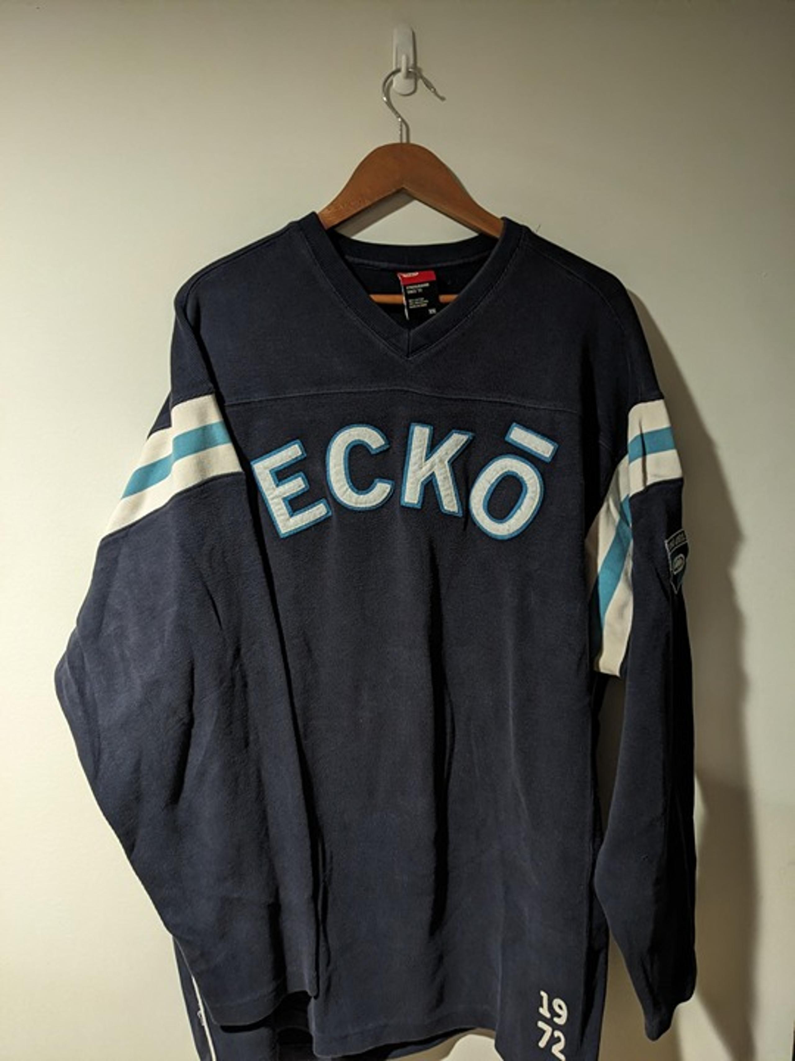 Vintage Y2K Ecko Unlimited Blue XX-Large Thermal Long-Sleeve