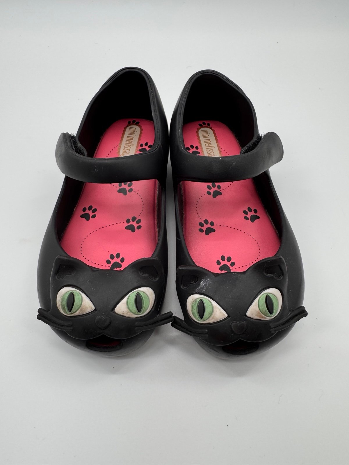 Mini Melissa Ultragirl II Black Cats Sz 9