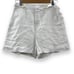 Madewell Clean Button-Tab 100% Linen High Rise Shorts in Eyelet White Sz 2 NEW