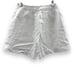 Madewell Clean Button-Tab 100% Linen High Rise Shorts in Eyelet White Sz 2 NEW