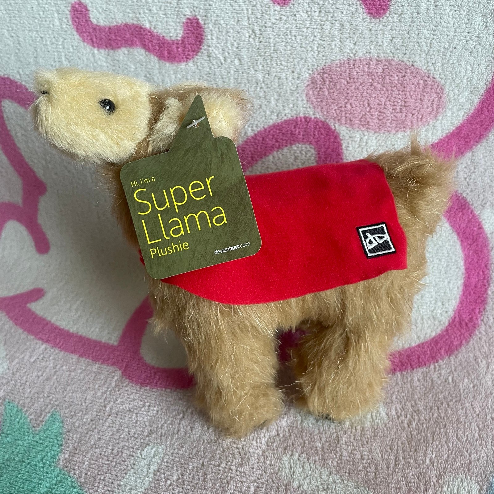 RARE DeviantArt Super Llama Toynami Inc. Retired Plush Embroidered Official NWT