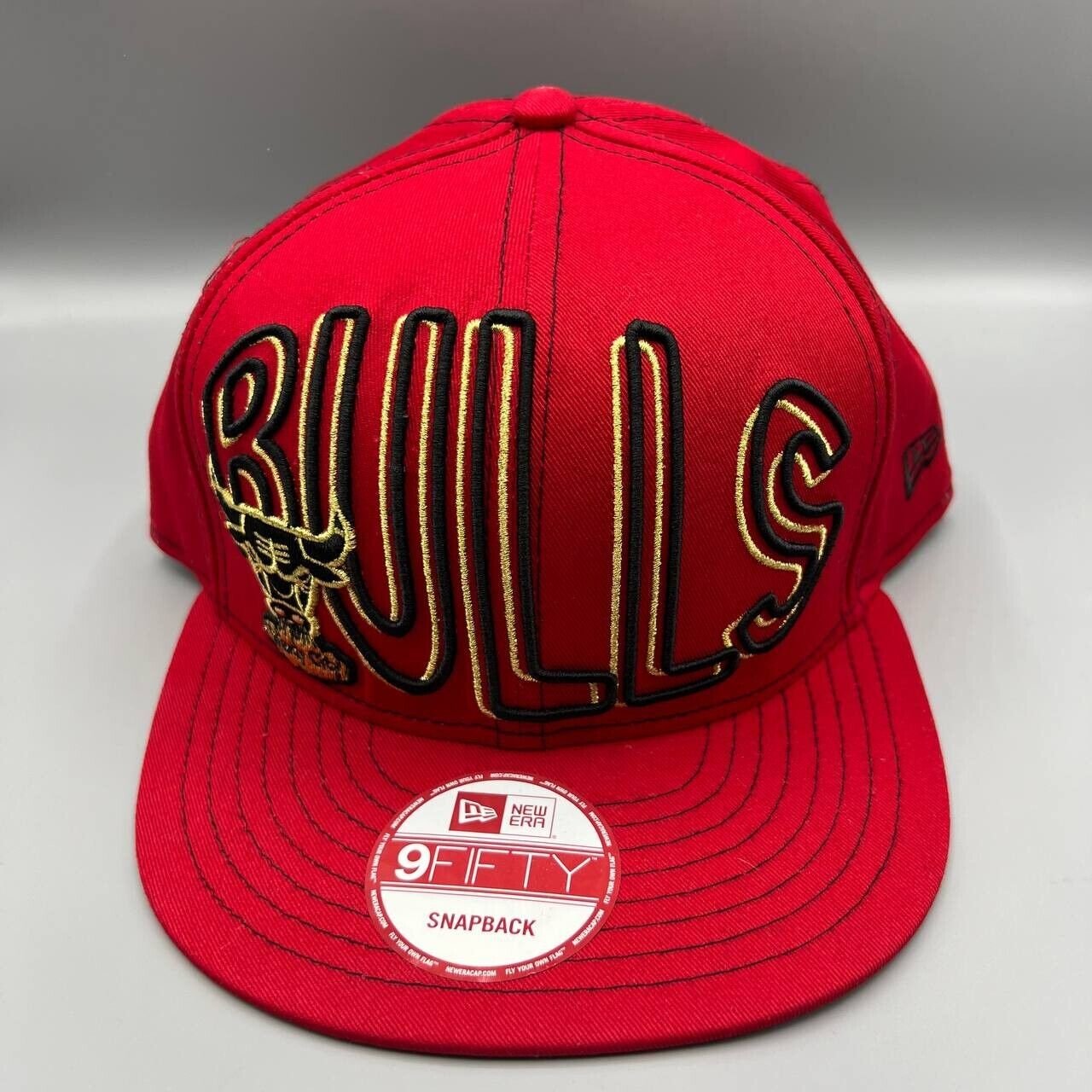 Chicago Bulls Hat Men Red 9Fifty New Era NBA Snap Back Cap New