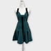 Herve Leger Avery Bandage Dress in Teal and Black Women’s Size S