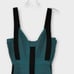 Herve Leger Avery Bandage Dress in Teal and Black Women’s Size S