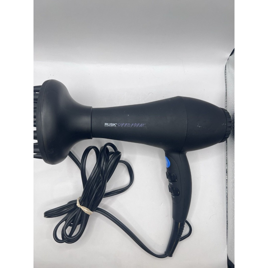 RUSK Speed Freak IREHF6688 Black 2000W Ceramic Tourmaline Hair Dryer