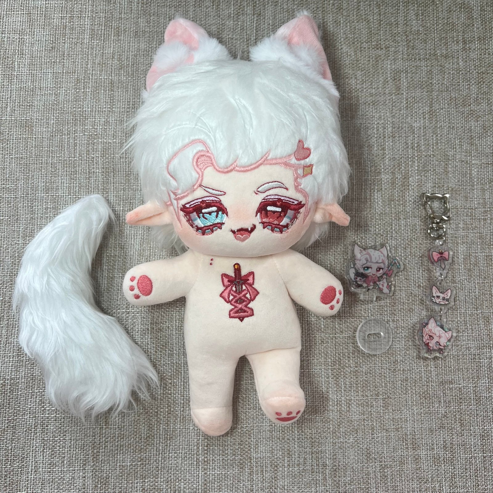 Astarion plushie 20cm with skeleton