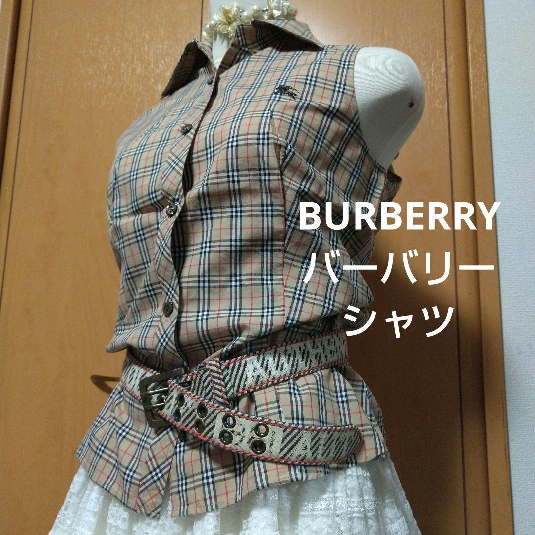 Excellent Condition】Burberry Nova Check Sleeveless Polo
