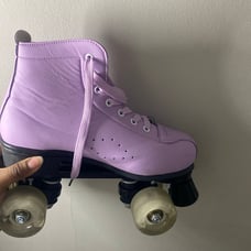 Purple roller skates